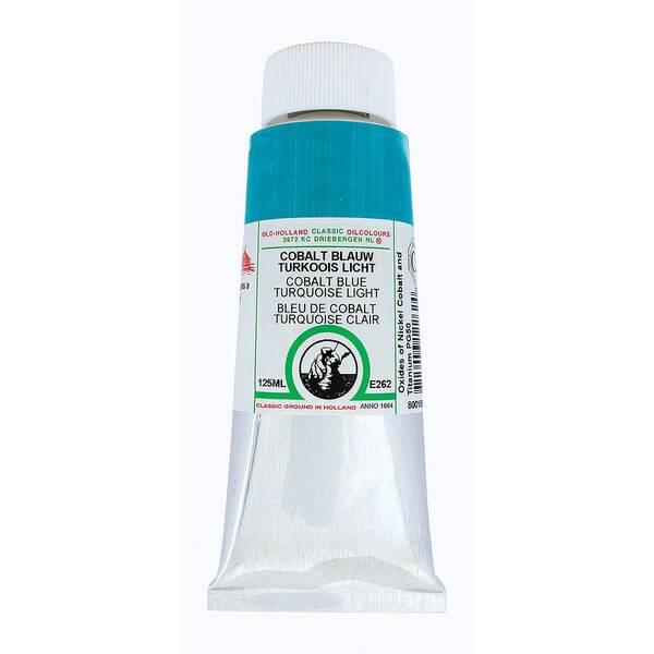 Old Holland El Yapımı Yağlı Boya 125 Ml Seri E262 Cobalt Turquoise Blue Light - 4