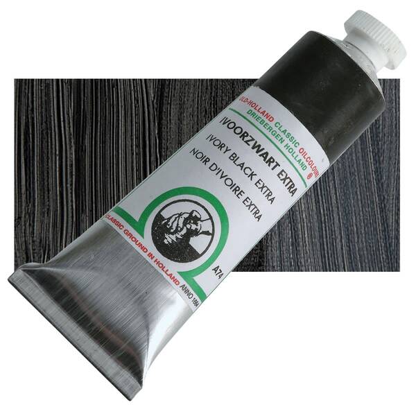 Old Holland El Yapımı Yağlı Boya 40 Ml Seri 1 Ivory Black Extra - 1