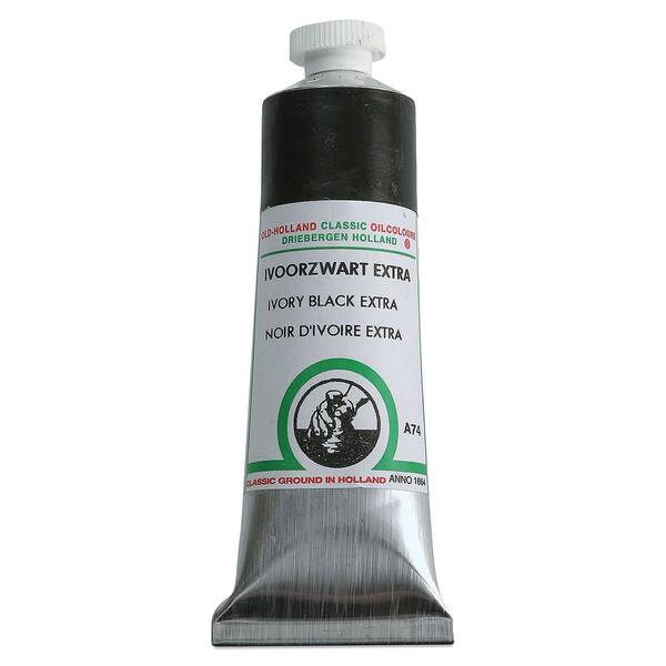 Old Holland El Yapımı Yağlı Boya 40 Ml Seri 1 Ivory Black Extra - 3