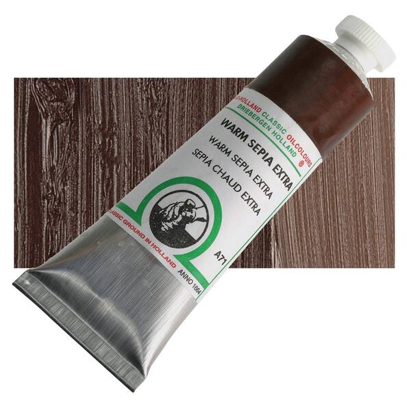 Old Holland El Yapımı Yağlı Boya 40 Ml Seri 1 Warm Sepia Extra - 1
