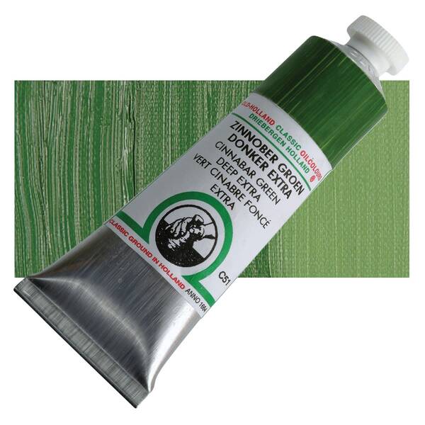 Old Holland El Yapımı Yağlı Boya 40 Ml Seri 3 Cinnabar Green Deep Extra - 1