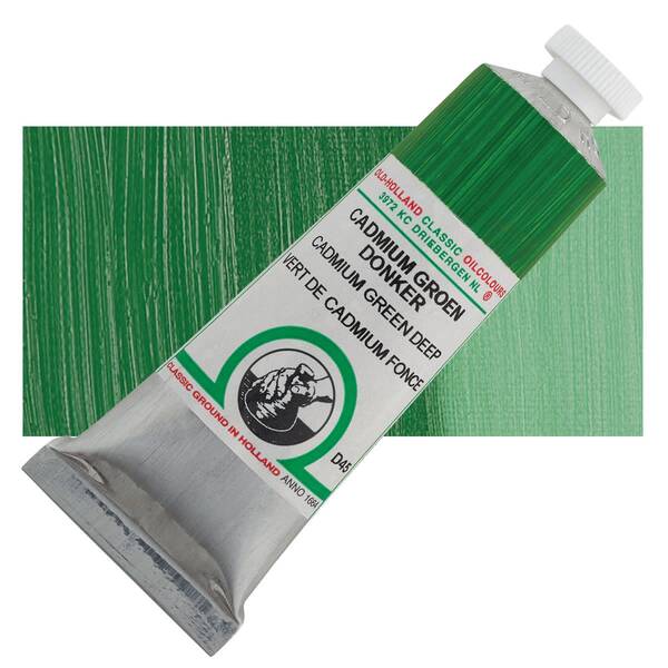 Old Holland El Yapımı Yağlı Boya 40 Ml Seri 4 Cadmium Green Deep - 1