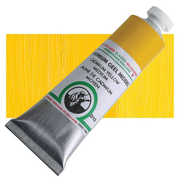 Old Holland El Yapımı Yağlı Boya 40 Ml Seri 4 Cadmium Yellow Medium - 1