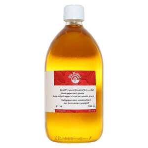 Old Holland Medium 1000ml Cold Pressed Windmill Linseed Oil - Old Holland