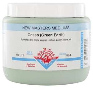 Old Holland Medium 500 Ml Gesso Green Earth - Old Holland