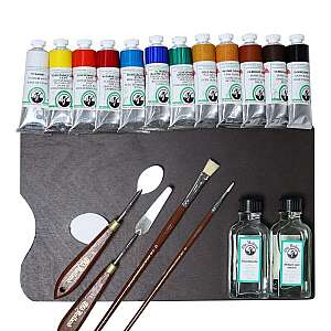Old Holland 15104 Ahşap Kutulu Yağlı Boya Set 12x40Ml Tüp Boya - 2