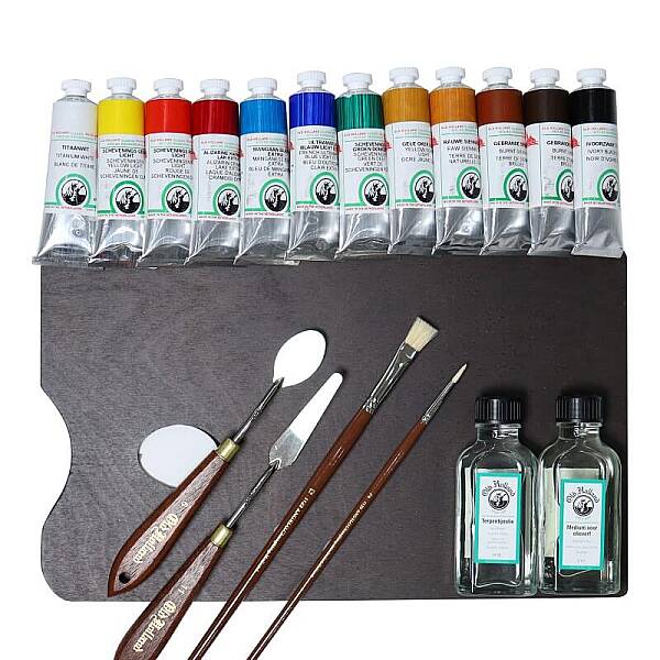 Old Holland 15104 Ahşap Kutulu Yağlı Boya Set 12x40Ml Tüp Boya - 2