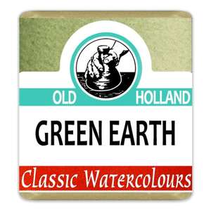 Old Holland Tablet Suluboya Seri 1 Green Earth - 1
