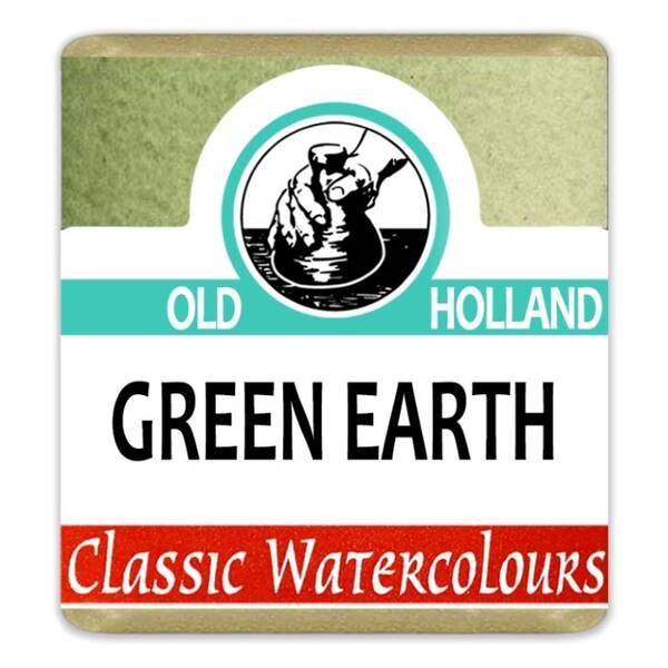 Old Holland Tablet Suluboya Seri 1 Green Earth - 1