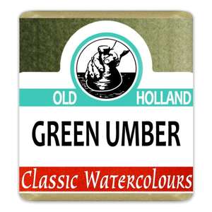 Old Holland Tablet Suluboya Seri 1 Green Umber - Thumbnail