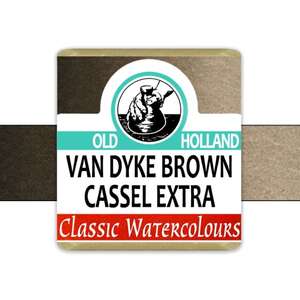 Old Holland Tablet Suluboya Seri 1 Van Dyck Brown (Cassel) - Thumbnail