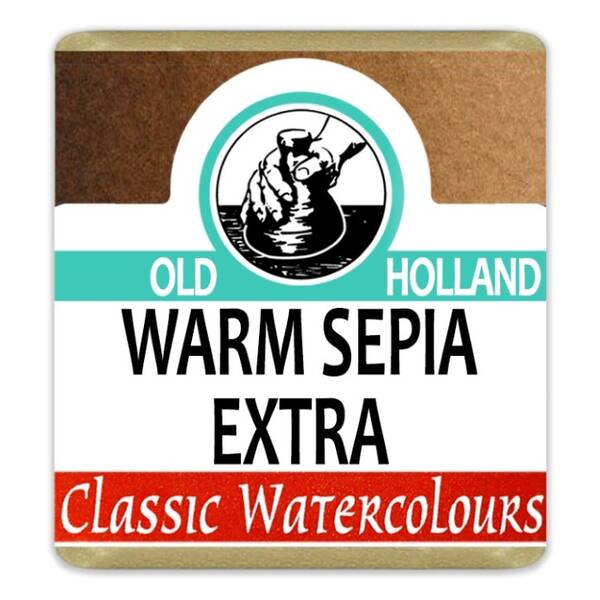 Old Holland Tablet Suluboya Seri 1 Warm Sepia Extra - 1