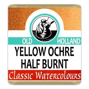 Old Holland Tablet Suluboya Seri 1 Yellow Ochre Half Burnt - Thumbnail