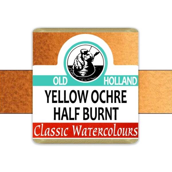 Old Holland Tablet Suluboya Seri 1 Yellow Ochre Half Burnt - 2