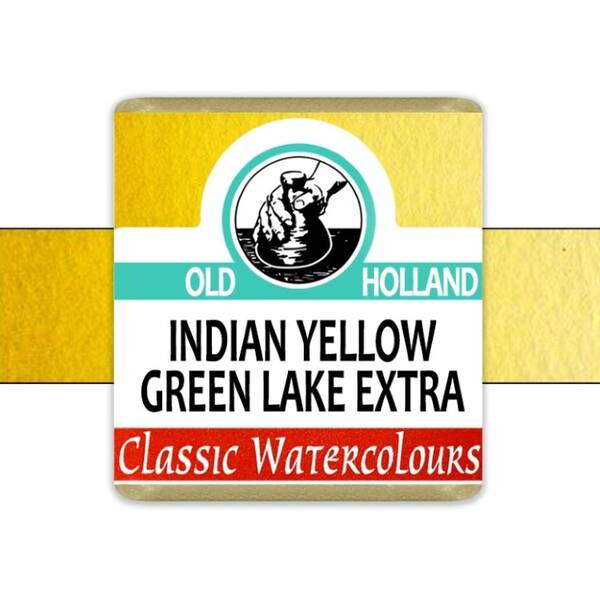 Old Holland Tablet Suluboya Seri 2 Indian Yellow Green Lake Extra