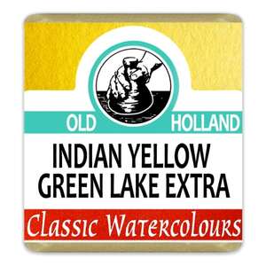 Old Holland Tablet Suluboya Seri 2 Indian Yellow Green Lake Extra - Thumbnail