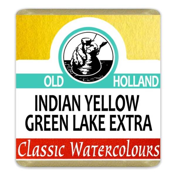Old Holland Tablet Suluboya Seri 2 Indian Yellow Green Lake Extra