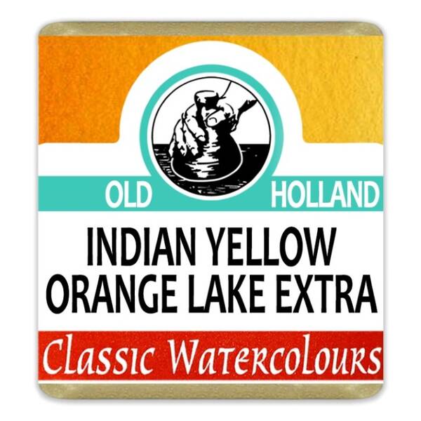 Old Holland Tablet Suluboya Seri 2 Indian Yellow Orange Lake Extra