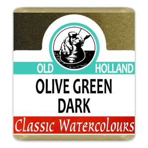 Old Holland Tablet Suluboya Seri 2 Olive Green Dark - Thumbnail