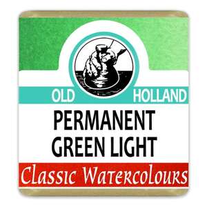 Old Holland Tablet Suluboya Seri 2 Permanent Green Light - Thumbnail