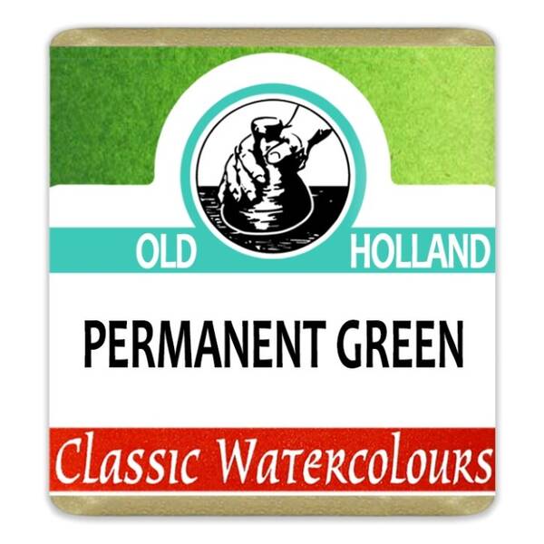 Old Holland Tablet Suluboya Seri 2 Permanent Green - 1