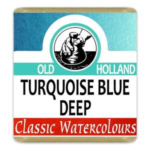 Old Holland Tablet Suluboya Seri 2 Turquoise Blue Deep - Thumbnail