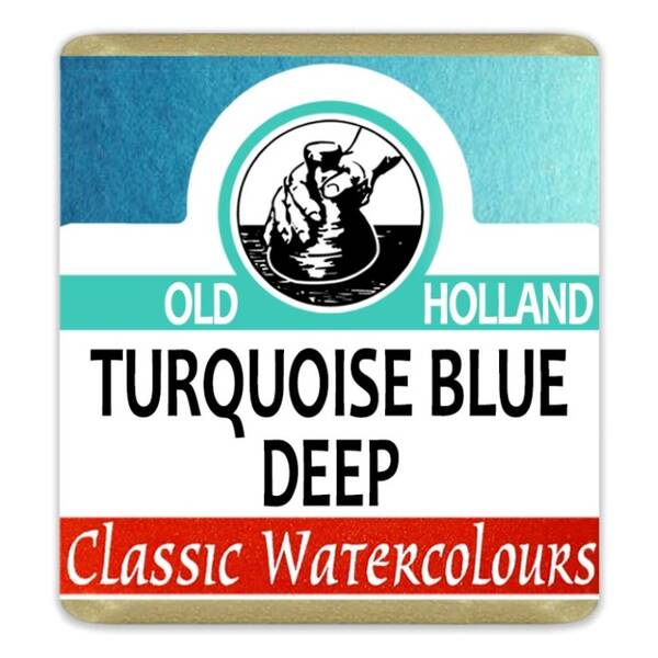 Old Holland Tablet Suluboya Seri 2 Turquoise Blue Deep