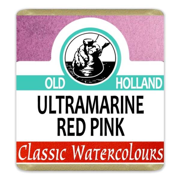 Old Holland Tablet Suluboya Seri 2 Ultramarine Red Pink - 1
