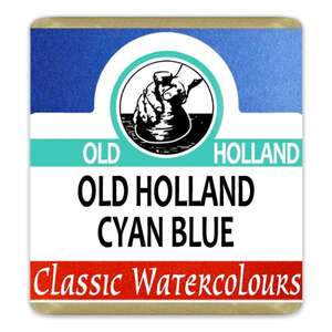 Old Holland - Old Holland Tablet Suluboya Seri 3 Old Holland Cyan Blue