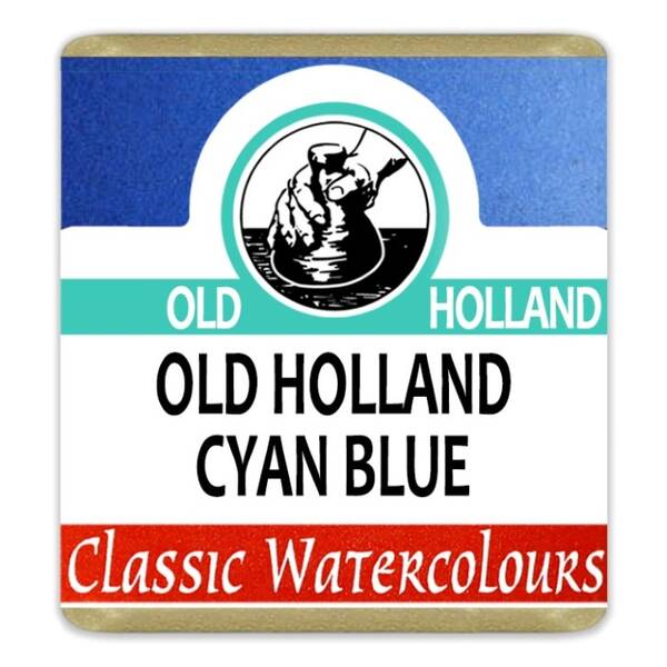Old Holland Tablet Suluboya Seri 3 Old Holland Cyan Blue