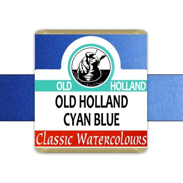 Old Holland Tablet Suluboya Seri 3 Old Holland Cyan Blue - 2