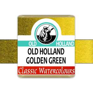 Old Holland Tablet Suluboya Seri 3 Golden Green - Thumbnail