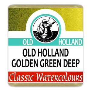 Old Holland Tablet Suluboya Seri 3 Golden Green Deep - Thumbnail