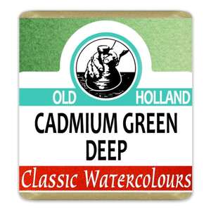 Old Holland - Old Holland Tablet Suluboya Seri 4 Cadmium Green Deep