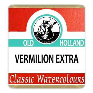 Old Holland Tablet Suluboya Seri 4 Vermilion Extra - Thumbnail