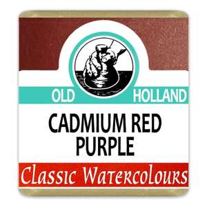 Old Holland - Old Holland Tablet Suluboya Seri 5 Cadmium Red Purple