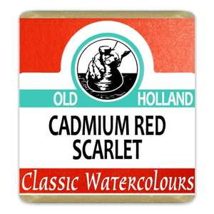 Old Holland Tablet Suluboya Seri 5 Cadmium Red Scarlet - 1