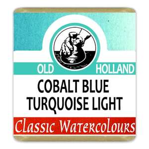 Old Holland Tablet Suluboya Seri 5 Cobalt Blue Turquoise Light - 1