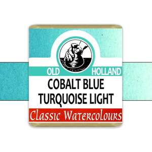 Old Holland Tablet Suluboya Seri 5 Cobalt Blue Turquoise Light - Thumbnail
