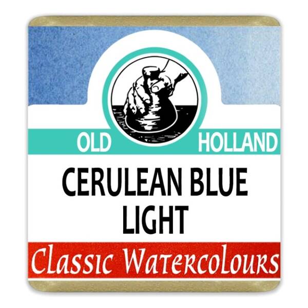 Old Holland Tablet Suluboya Seri 6 Cerulean Blue Light - 1