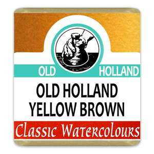 Old Holland Tablet Suluboya Seri 3 Old Holland Yellow Brown - Thumbnail