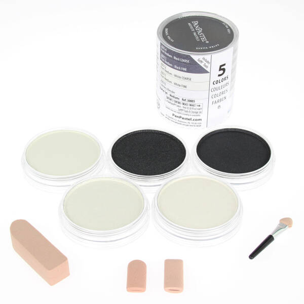 PanPastel Ultra Soft Artist Pastel Yardımcı Boya Malzemeleri 5'li Set 30005 - 1