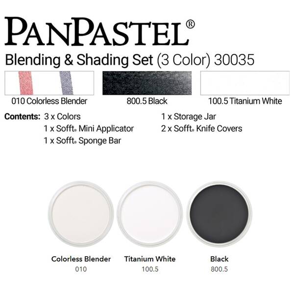 PanPastel Ultra Soft Artist Pastel Boya Blending - Shading 3'lü Set 30035 - 3
