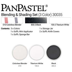 PanPastel Ultra Soft Artist Pastel Boya Blending - Shading 3'lü Set 30035 - Thumbnail