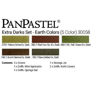 PanPastel Ultra Soft Artist Pastel Boya Earth 5'li Set 30058 - Thumbnail