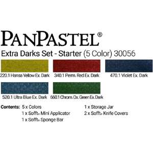 PanPastel Ultra Soft Artist Pastel Boya Extra Dark Starter 5'li Set 30056 - 3