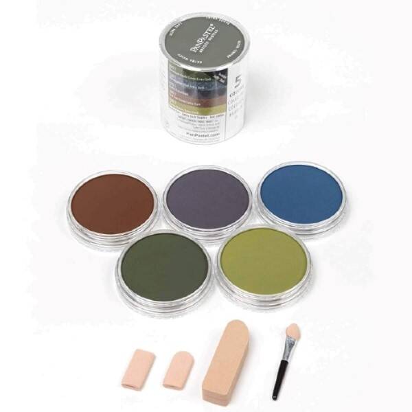 PanPastel Ultra Soft Artist Pastel Boya Extra Dark Starter 5'li Set 30056 - 1