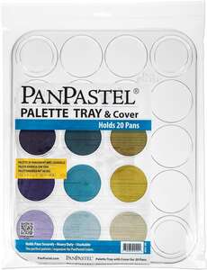PanPastel - PanPastel Ultra Soft Artist Pastel Boya Tepsisi ve Tutucu Kapak 20'Li Boş Palet 35020