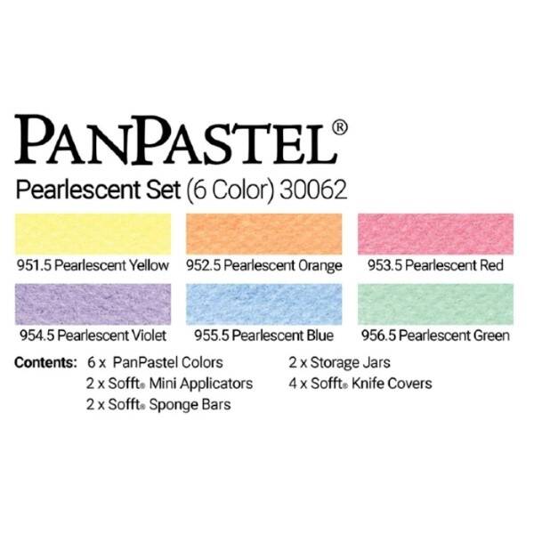 PanPastel Ultra Soft Artist Pastel Boya Pearlescent 6'lı Set 30062