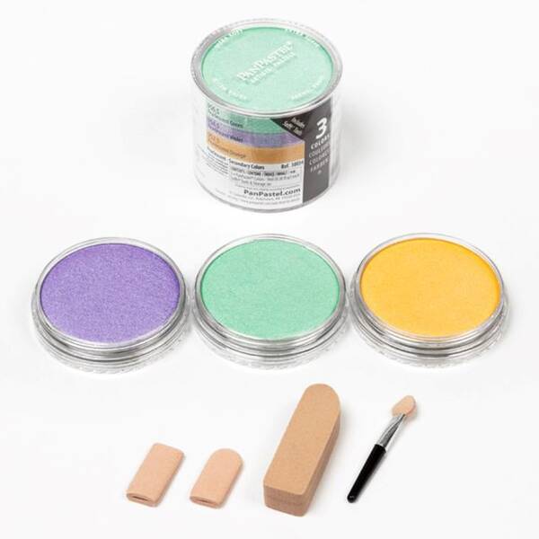 PanPastel Ultra Soft Artist Pastel Boya Pearlescent - Secondary 3'lü Set 30034 - 1